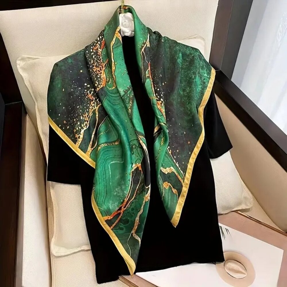 MARBLE PRINT SCARF